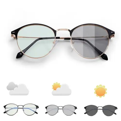 Imagen 1 del producto Gafas fotocromáticas antiradiación para ordenador, gafas antiluz azul para hombres y mujeres, gafas de sol UV400, gafas para videojuegos