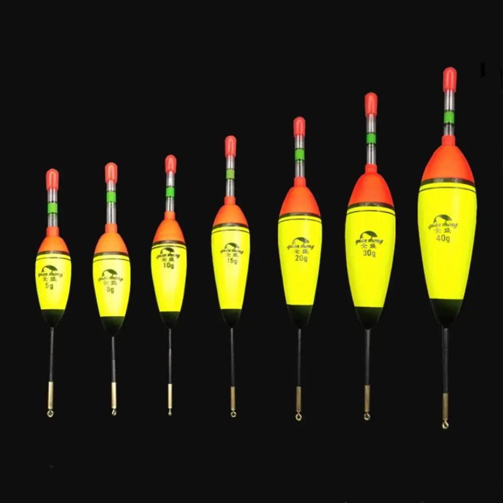 Fishing Tools 10g 20g 30g EVA Floats Light Stick Vertical Fishing Floats Fishing Bobber Fishing Buoyancy Luminous Fishing Float