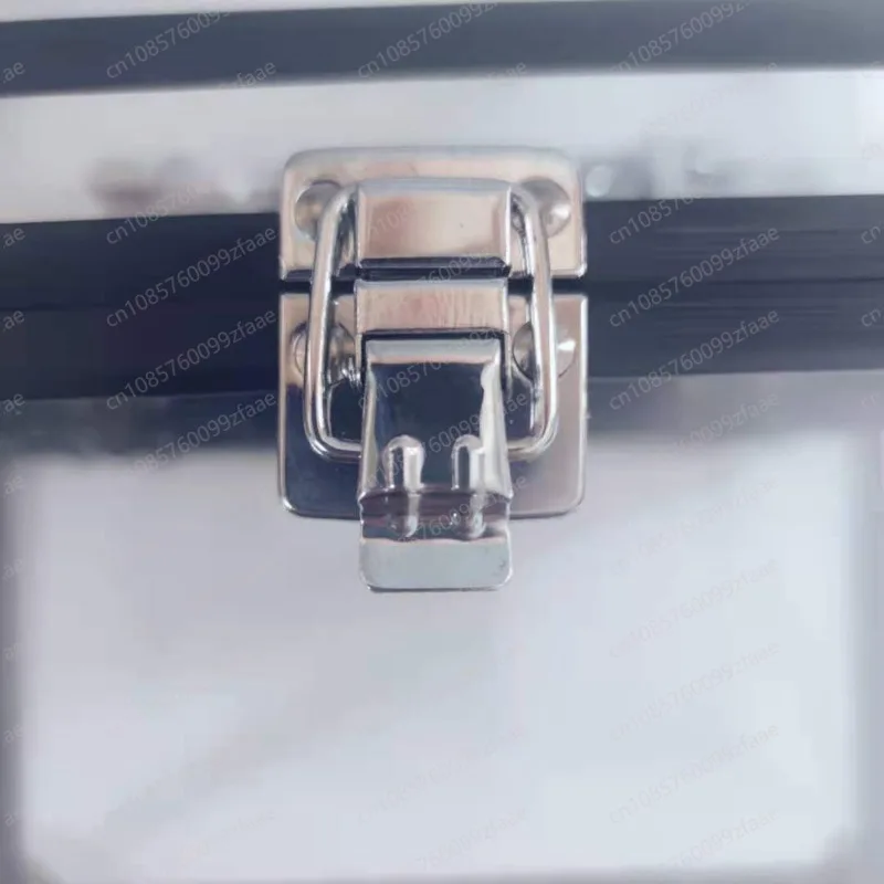 Aluminum alloy transparent cosmetic case Compact and portable design