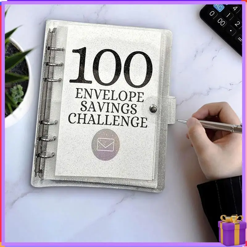 Advanced Money-Saving Challenge Kit, 100 Envelope Challenge Binder For Saving 5050 Cash Envelopes For Budget Planning Easy To Us