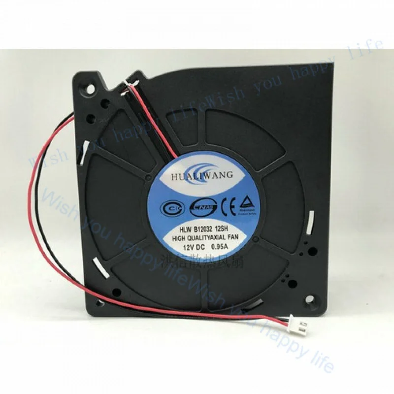 LL 1 PCS  0.95A 2 Pin for  Turbo blower fan 12032 12CM  Fan HLWB1203212SH DC12V