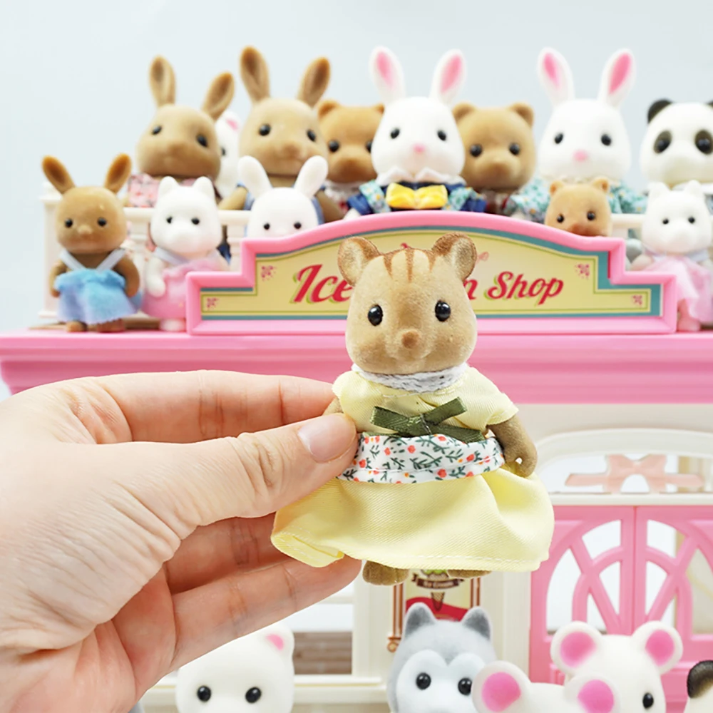 Osterhase 1:12 Simulation Wald Familie Rentier Panda Tier Puppenhaus Figuren Miniaturmöbel Küchenzubehör Geschenk – Detail 7