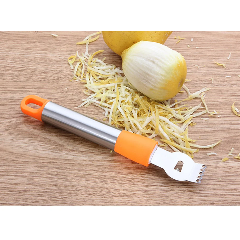 

Lemon Zester Stainless Steel with Hanging Loop Random Color for Grating Citrus Cheese Chocolate Vegetables Kitchen Essential