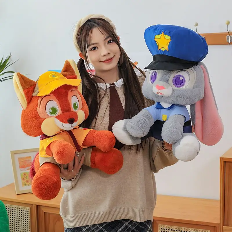 ديزني Zootopia البضائع جودي هوبس أنيمي الكرتون لطيف أفخم دمية الإبداعية شخصية يجلس تمثال لعبة وسادة هدية