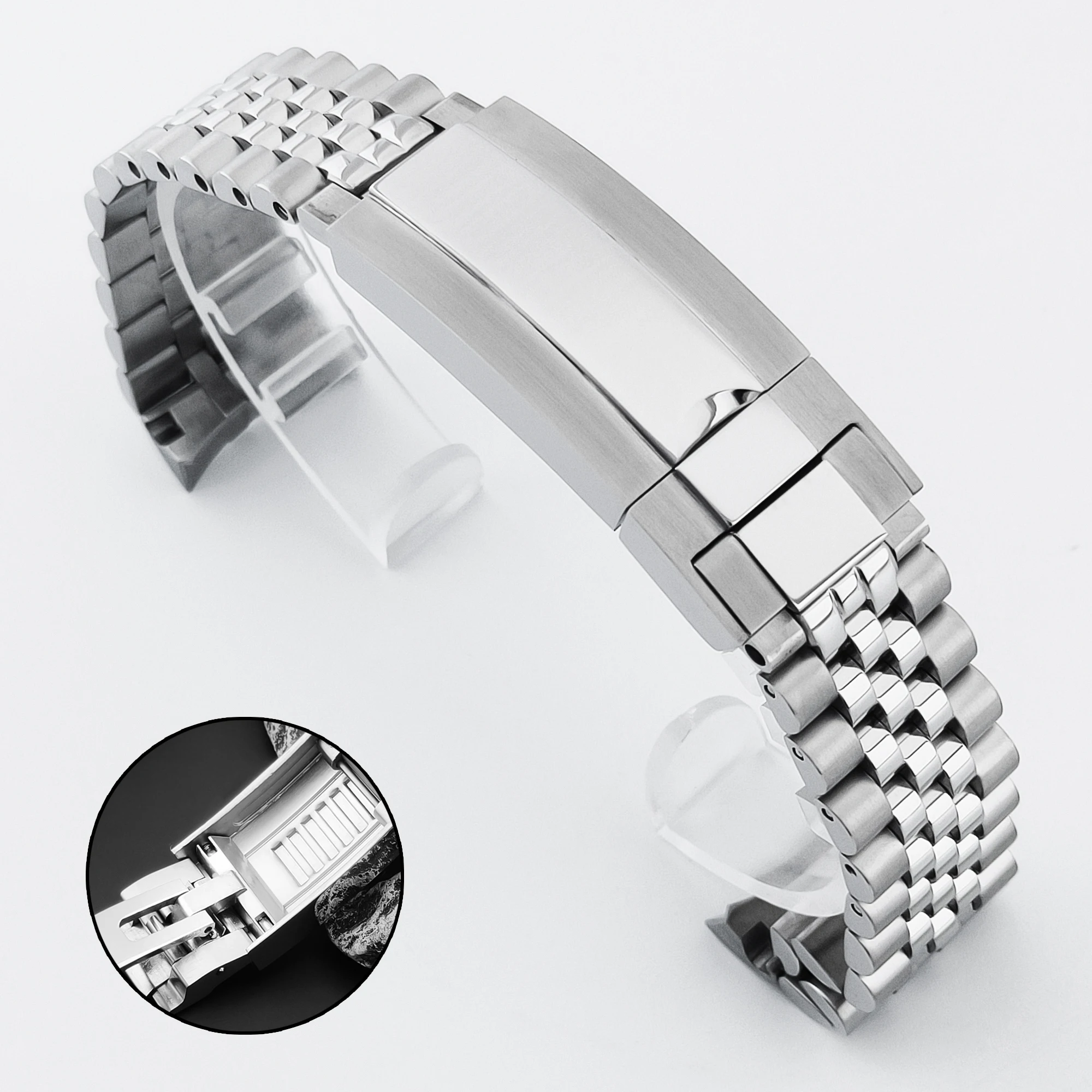 Neiton 20mm Jubilee Uhrenarmband Sub GMT Yacht Daytona Herrenarmband Luxus-Uhrenkette Mod-Teile Ersatz-Zubehör