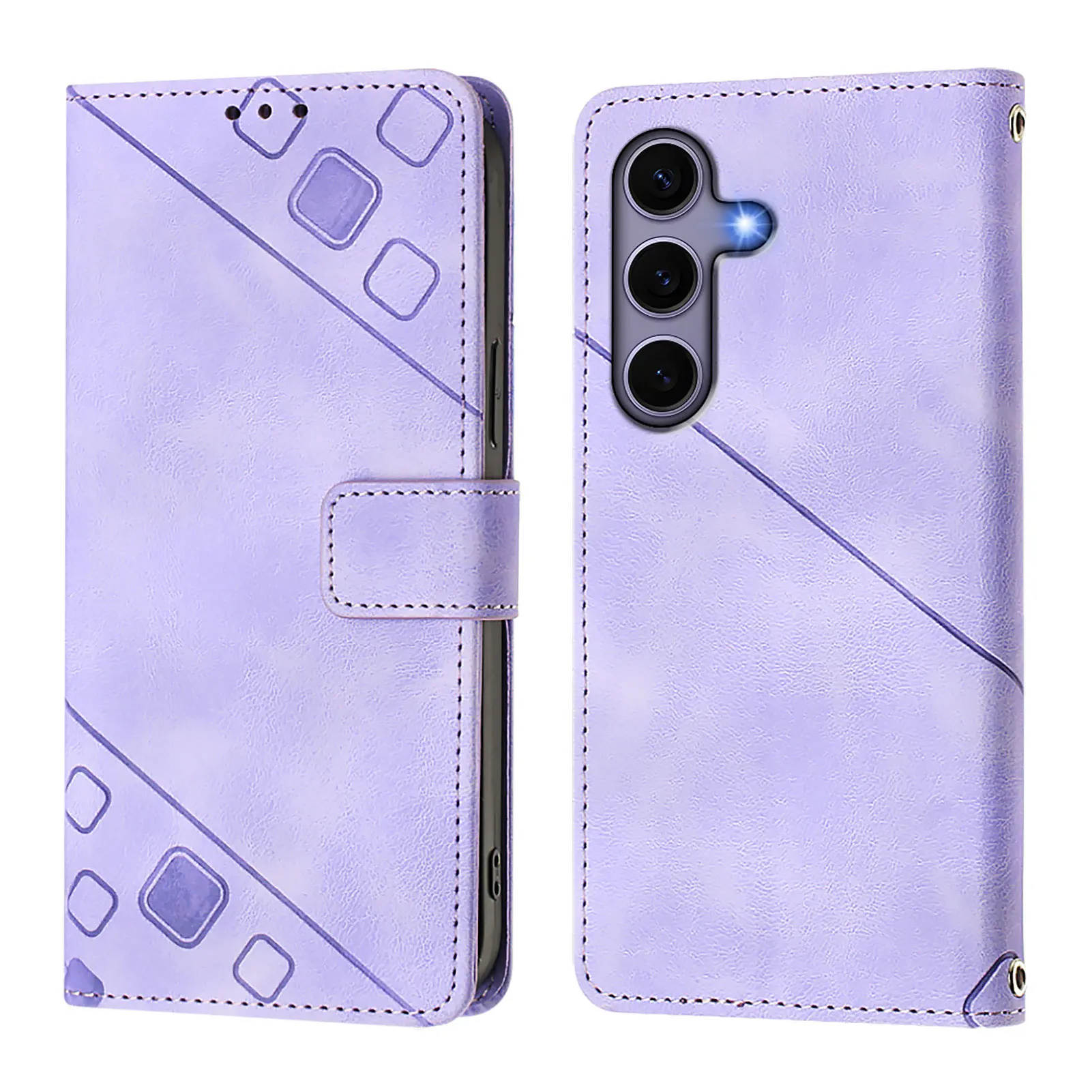 Luxury Flip Leather Wallet Phone Case with Card Holder Protective Cover for Samsung Galaxy S8 S9 S10 S20 S22 S23 S24 Ultra