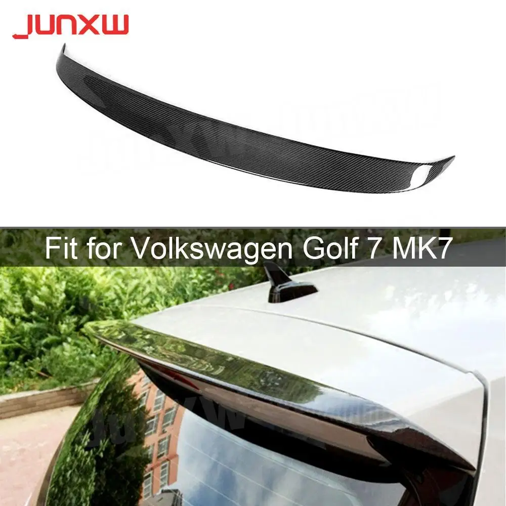 

Carbon Fiber Rear Roof Spoiler Trunk Window Wings for Volkswagen VW Golf 7 VII MK 7 standard Rline 2014-2017 Not For GTI and R