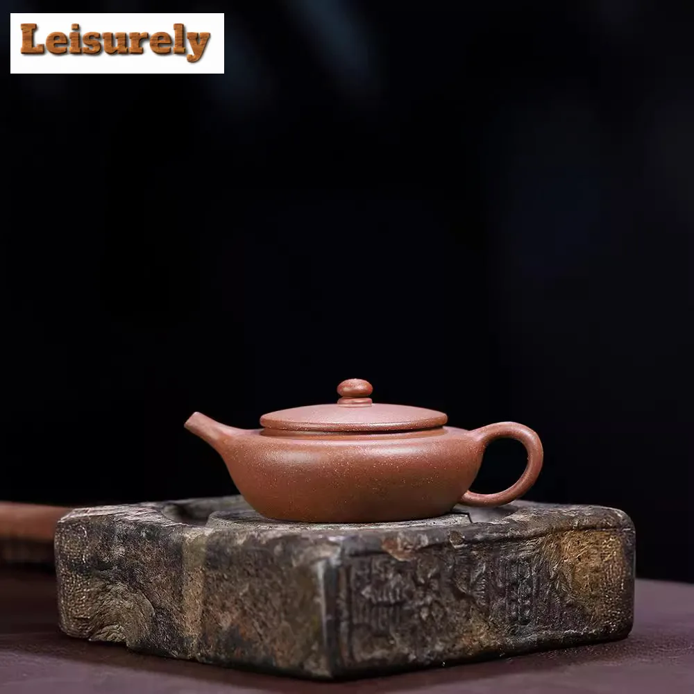 

120ML Vintage Yixing Purple Clay Teapots Handmade Bian Chen Pot Raw Ore Section Mud Tea Maker Kettle Zisha Tea Set Tea Services