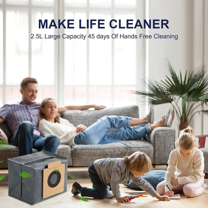 Paquete de bolsas de polvo para Eufy Clean X8, Pro X8, X10 Pro, Robot Omni, estación de vacío automático, piezas de accesorios de aspiradora, 14 paquetes