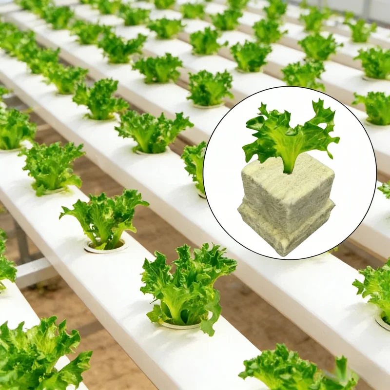 Bloque de plántulas de cultivo de agua de algodón de piedra, 50-100 Uds., 25x25x25mm, sustrato especial de plántulas para semillas de plantas de cultivo sin suelo