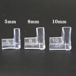 4pcs 5mm 8mm 10mm Silicone Transparent Anti-collision Fish Tank Corner Protector Adhesive Protective Cover Aquarium Accessories