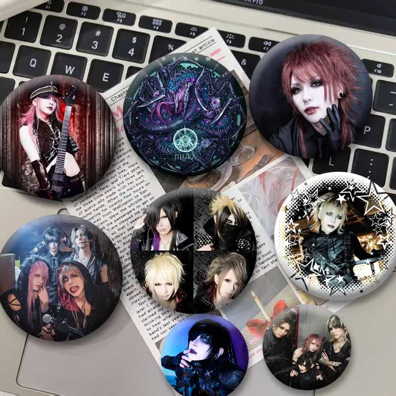 Punk Band JILUKA Brooch Custom Exquisite Round Pins Hat Backpack Clothes Accessories Handmade Jewelry Badges Fans Collect Gifts