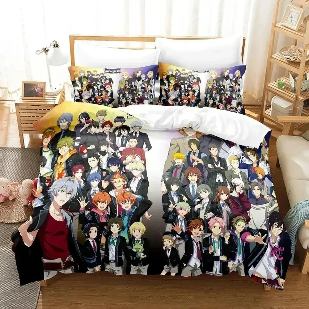

Anime Idolmaster SideM Bedding Set For Bedroom Soft Modern Bedspreads Comefortable Kids Duvet Cover Quilt Cover And Pillowcase