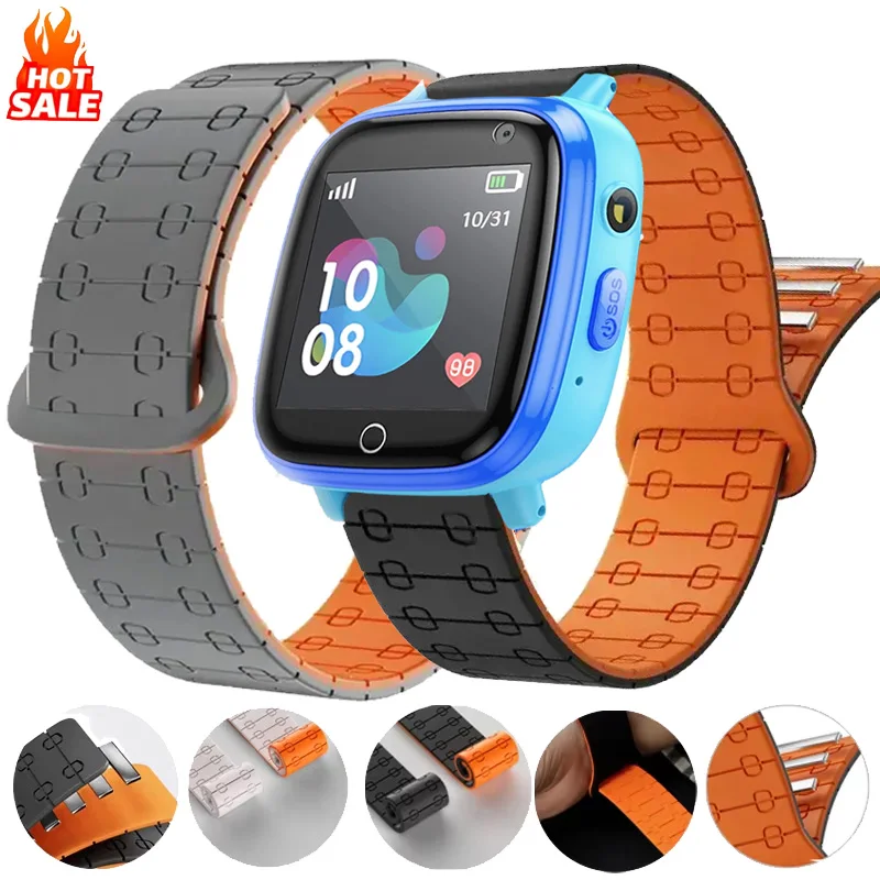 Correa magnética de 22mm para reloj inteligente HOCO Y100, Correa de silicona para reloj inteligente HOCO Y100, Correa para reloj infantil