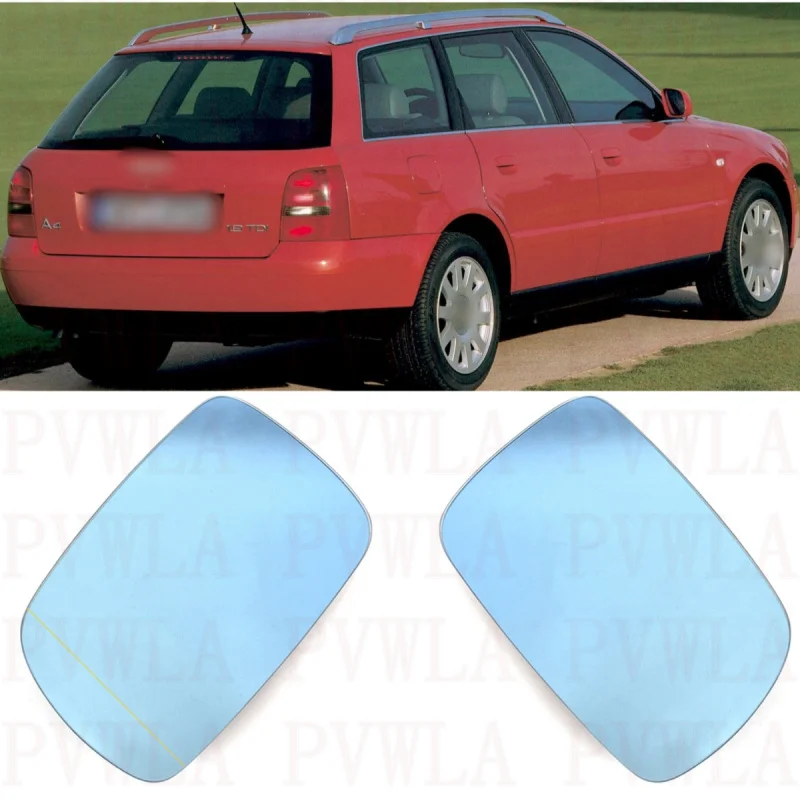 Rétroviseur en verre bleu métropolitain, pour Audi A4 / S4/Avant/qufresh 1999 2000 2001 EUR, 8D0857535E 8D0857536E