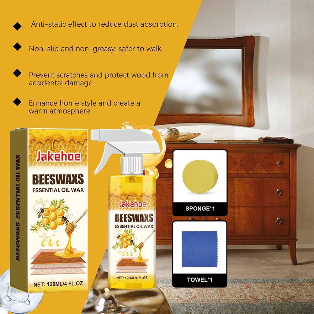 Furniture Polish Beewax Spray Natural Beeswax Spray For Wood Furniture Polish Scratch Wear Repair Long Lasting Protective Liquid