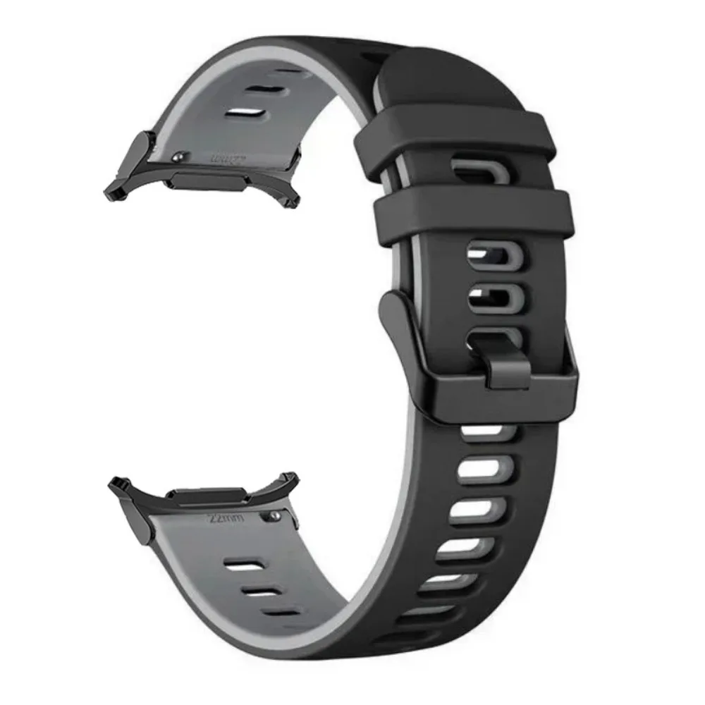 Two-tone Silicone Strap for Samsung Galaxy Watch Ultra Band 47mm Sport Breathable Bracelet Watchband for Galaxy Watch Ultra Belt