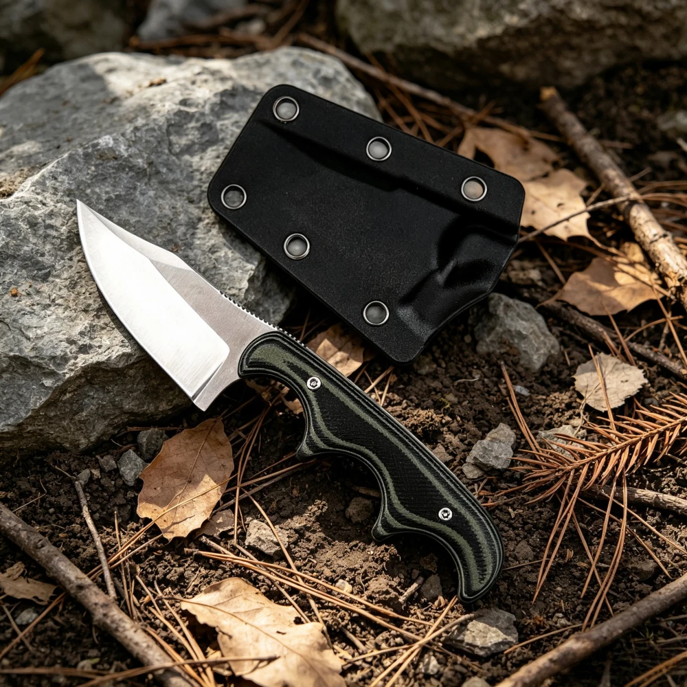 Bushcraft Knife Fixed - 2387 มีดใบตาย ใบมีด 8Cr13Mov ด้ามจับ G10