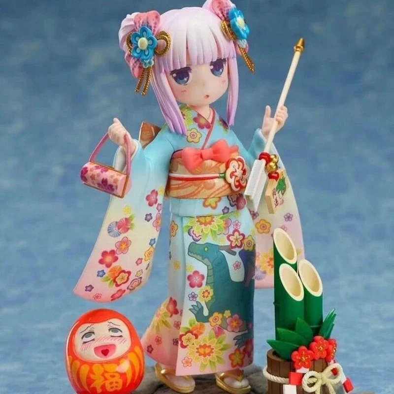 Miss Kobayashi's Dragon Maid Anime Figure Dragon Maid Kanna Kamui Kimono Action Figure Collection Model Halloween Gift