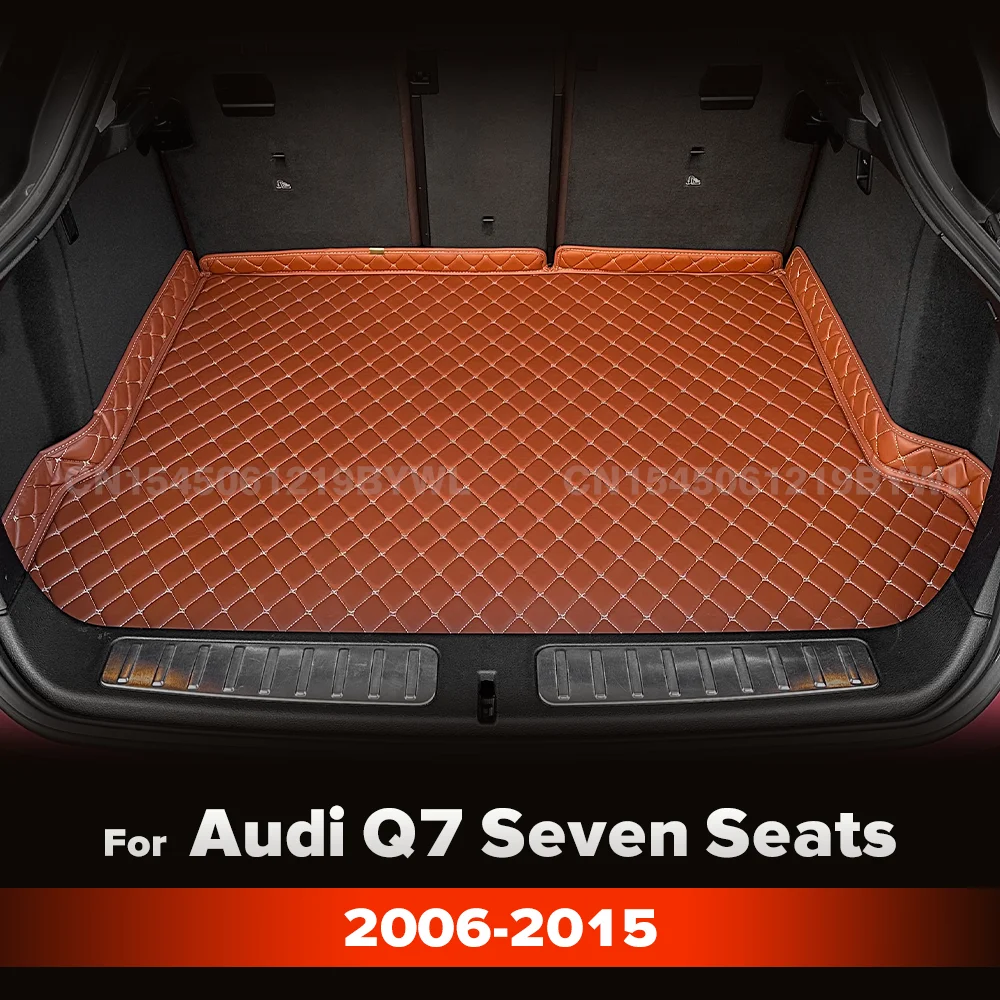 Car trunk mat For Audi Q7 Seven Seats 2006 2007 2008 2009 2010 2011 2012 2013 2014 2015 Custom Waterproof interior accessories