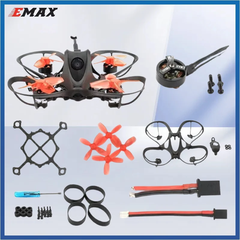 

EMAX Nanohawk Spare Parts Replacement Frame Bottom Plate Hardware Kit 0802 19000KV Motor Propeller Power Lead Charger Adapter