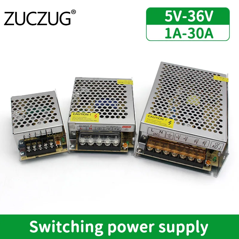 5V 12V 24V 36V Power Transformers 220V 12V 1A 2A 3A 5A 10A 15A 20A 5V 24V Converter 220V 110V To 5 12 24 V Volt Transformers