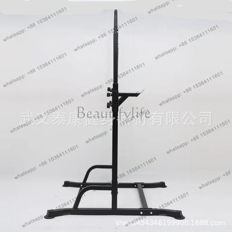 zj. Multifunctional adjustable single and double bar rack, squat bench press frame