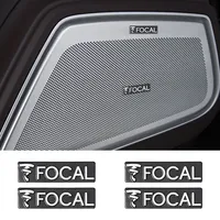5pcs/10pcs high-quality Metal FOCAL logo car Hi-Fi Speaker audio Speaker Badge stereo Emblem sticker Auto styling accessories