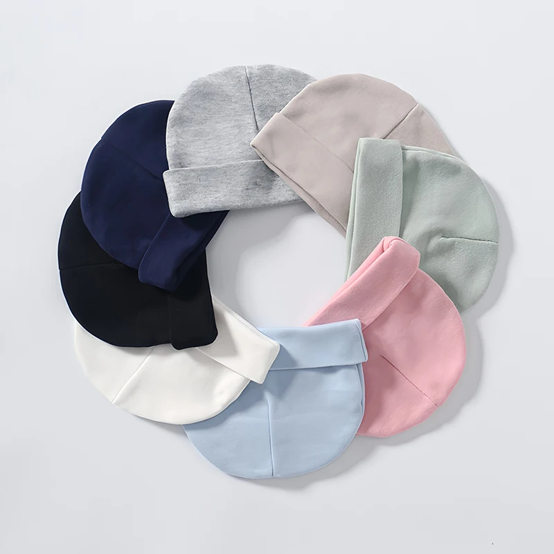 

0-3 Months Cute Baby Hat Newborn Infant Beanies Boy Girls Cotton Fetal Hat Bonnet Baby Photography Props Accessories