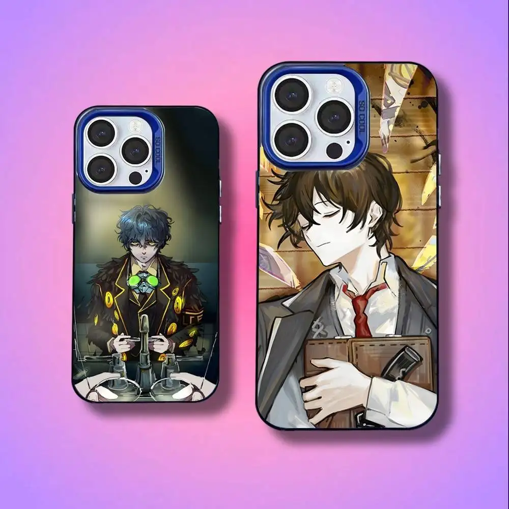 

Game L-Limbus Company Phone Case For iPhone 17,16,15,14,13,12,11,Pro,XS,Max,Plus,Mini,SE4,E Blue Matte Shockproof Cover