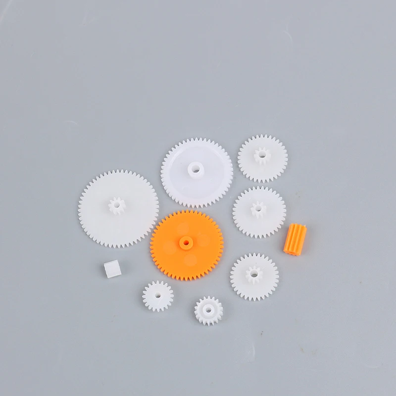 200PCS Mixed Plastic Gear Bag Motor Motor Transmission Gear 0.5 Mold DIY Handmade Toy Accessories Motor