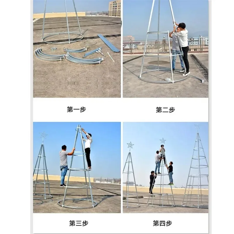 Large frame Christmas tree   3/4/5/6/8/10/12/15 meters outdoor light tree shopping mall decoration
