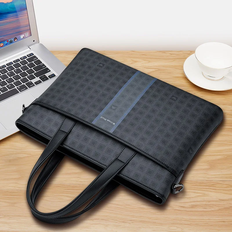 Me's Briefcase Hadbag Busiess Laptop Versatile Casual Sigle Shoulder Crossbody Messenger Bag Luxury Brand Man Bag Leather For