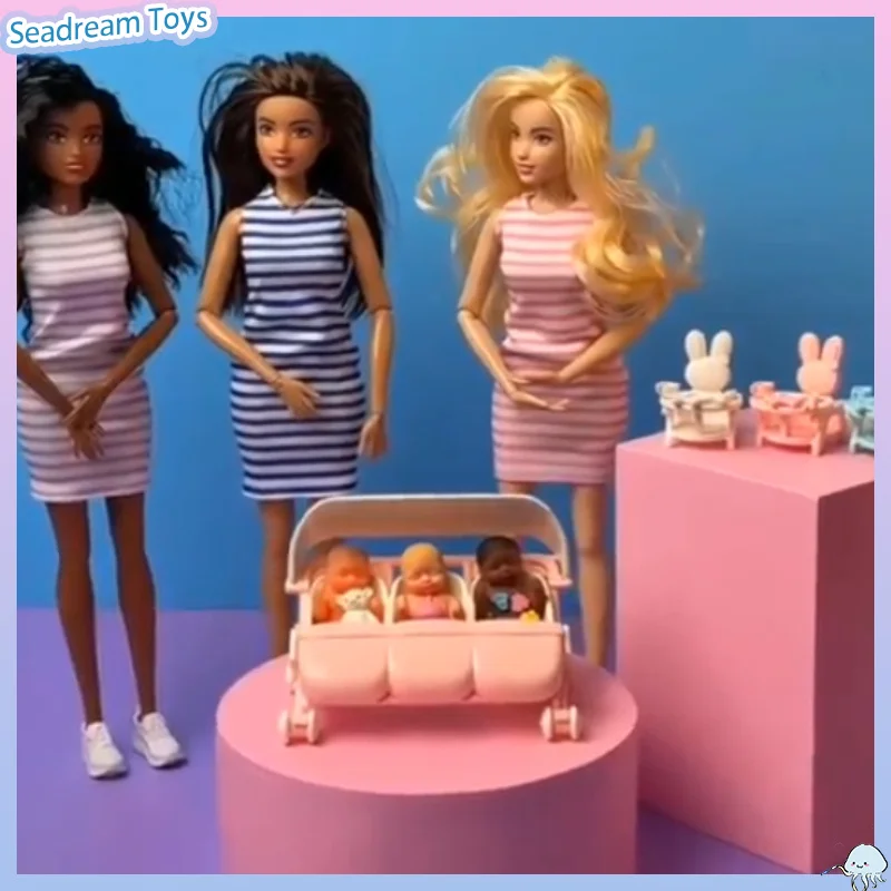 Genuine ZURU My Mini Baby Mom & Baby Surprise Doll Set Role Play Simulation Toy Desktop Ornament Collectible Souvenir Present