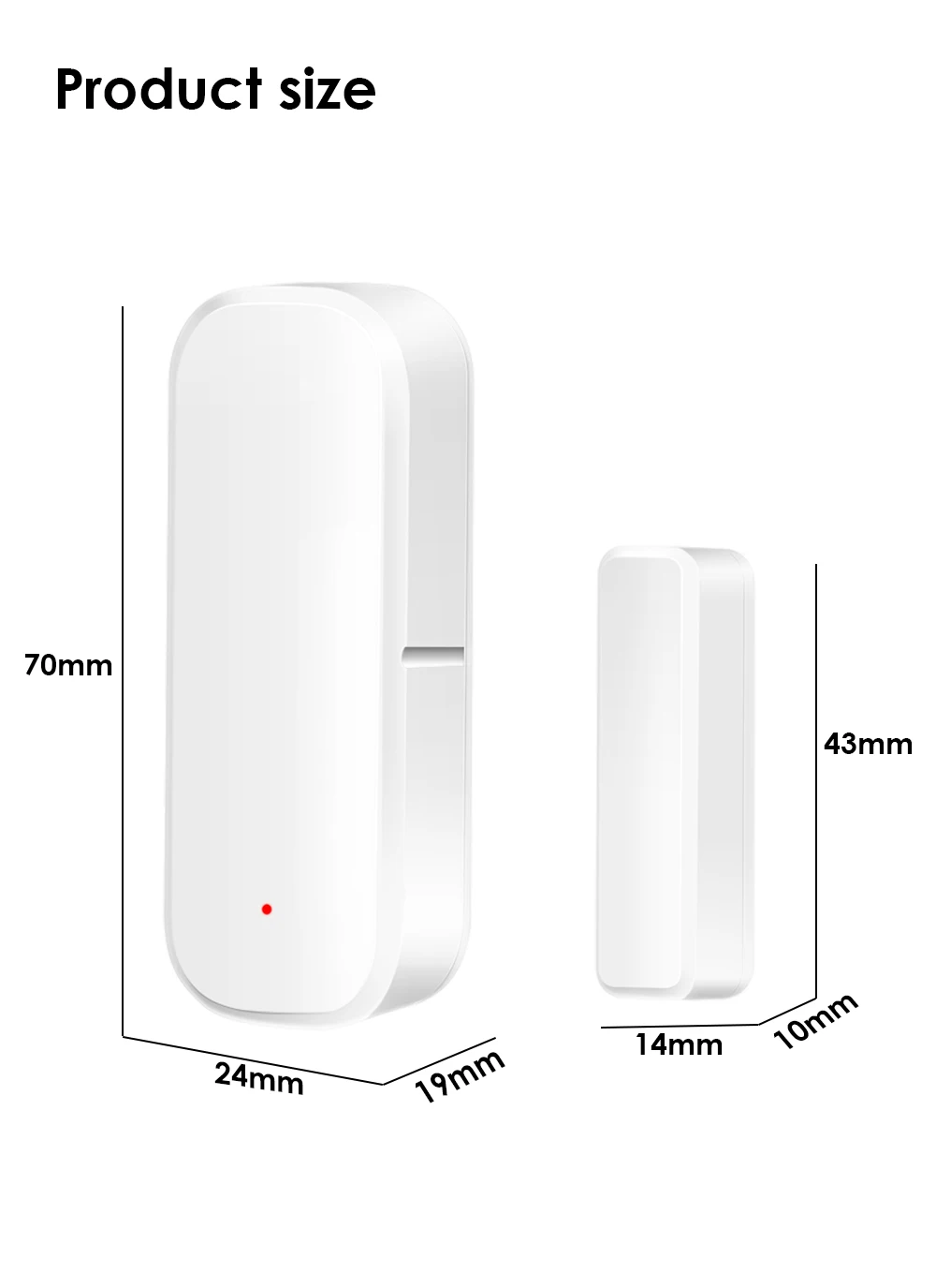 Tuya Smart ZigBee Door Window Contact Sensor Smart Home Wireless Door Detector Open/Close APP Remote Alarm Via Alexa Google Home