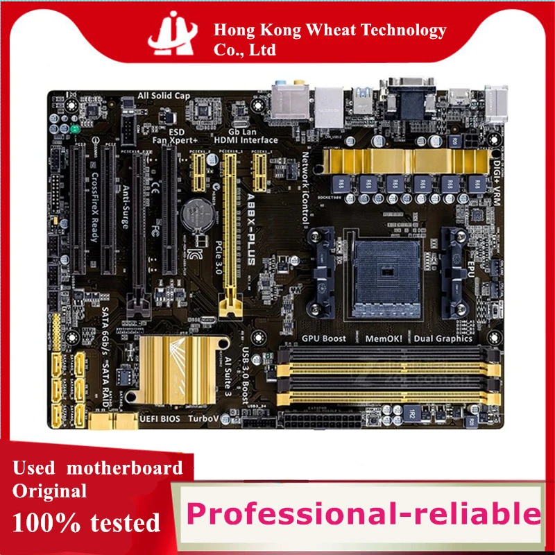 

AMD A88X A88X-PLUS motherboard Used original Socket FM2+ DDR3 32GB USB2.0 USB3.0 SATA3 Desktop Mainboard