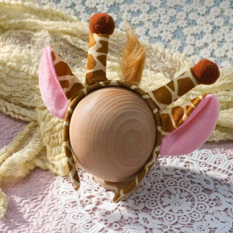 

J15U Memorable Photography Gear for Baby Comfortable Skirt & Reindeers Headband Valuable Infant Birthday Outfit