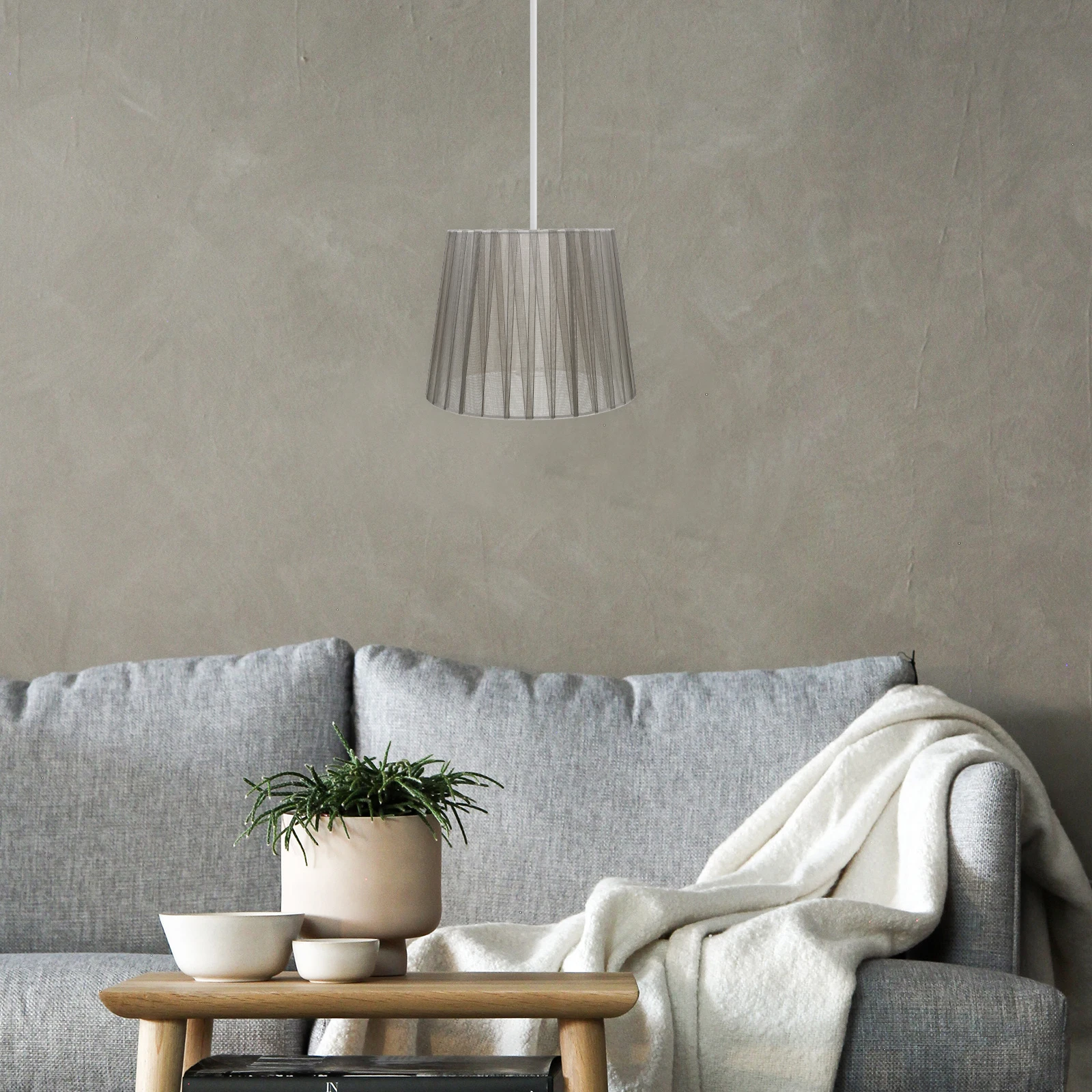 

Grey Lampshade for Table Lamp Drum Shade Gauze Belt Home Hotel Decor Replacement Light Cover Ceiling Fixtures Lampshades