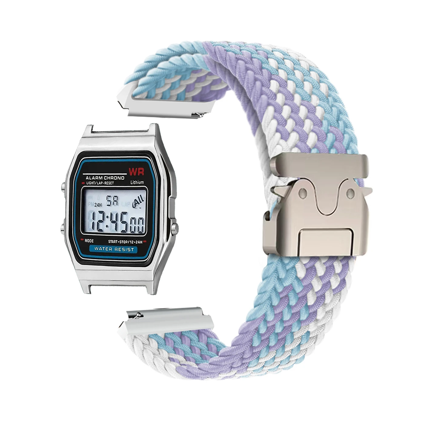 �y�Z�[�����z18 �~�����[�g���D�i�C�����X�g���b�v�J�V�I G-Shock AE-1200WH/1300/1000 A159 A158W A168 / F91w AE1200 �u���X���b�g���v�o���h