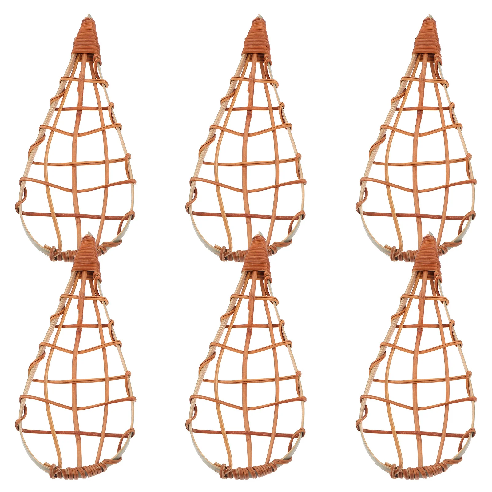 

6Pcs Christmas Tree Decorations Bamboo Woven Cute Xmas Ornaments Hanging Pendants Festival Party Supplies Xmas Tree Ornament