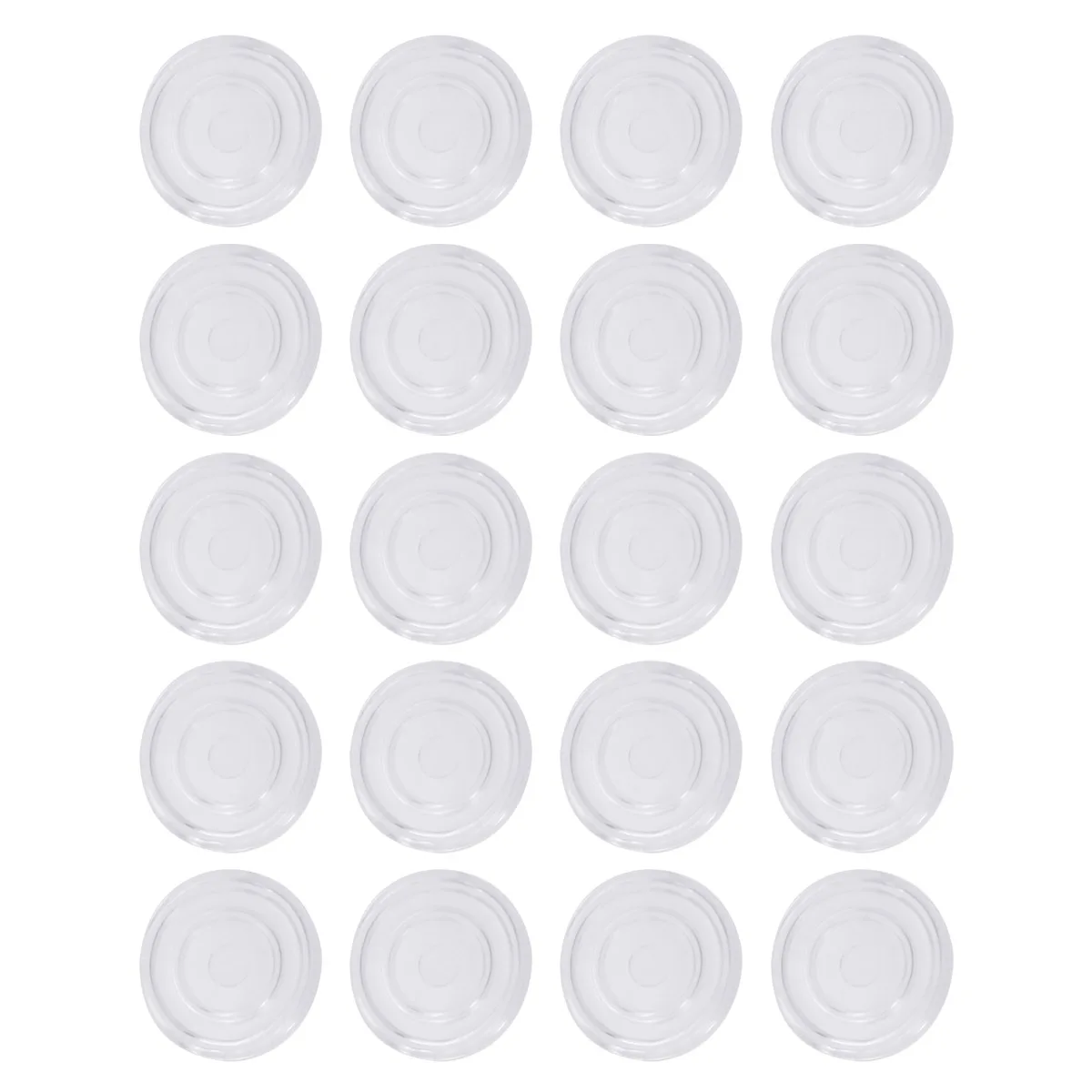 

20pcs Glass Table Mat Furniture Accessories Non Slip Floor Protector Anti Mats Feet Pads Rubber Bumpers Chairs Tables Wood Safe