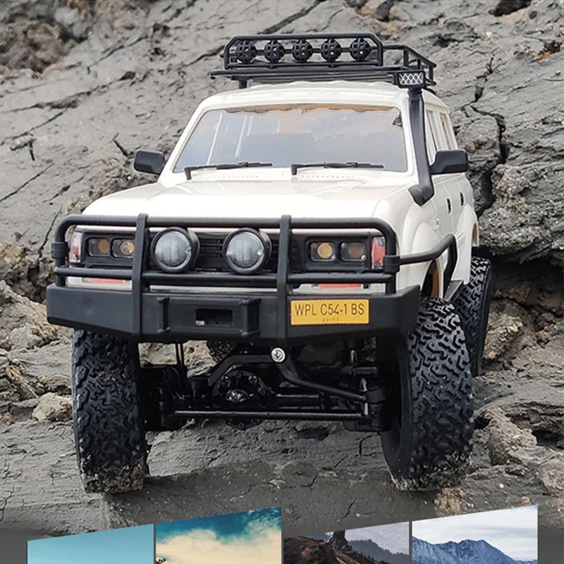 

Радиоуправляемая модель внедорожника WPL C54 LC80 Pickup 1:16 4WD, полномасштабный краулер для бездорожья, игрушка для мальчиков