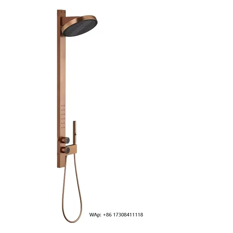 Wall Mounted Brass Waterfall Rainfall SPA Shower Set Multifunctional Bath & Shower Faucets for the Bathroom