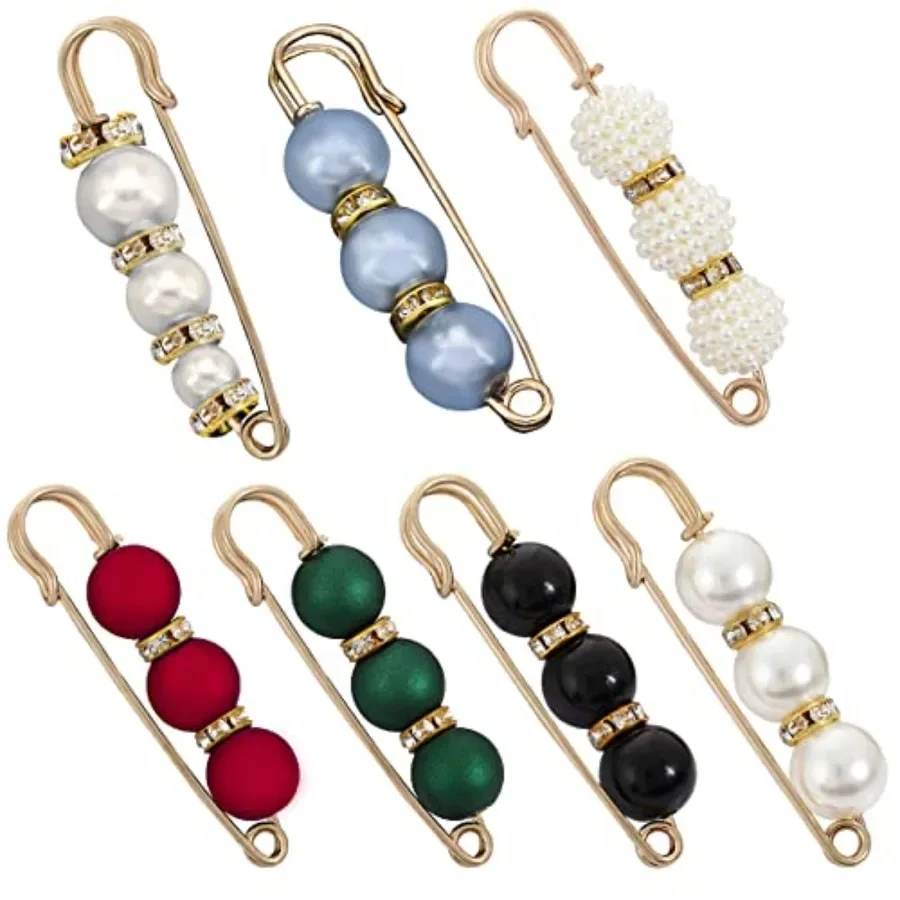

7 Pcs Fashion Brooch Pins Sweater Shawl Pins for Women Girls Clothing Dresses Decoration Accessories