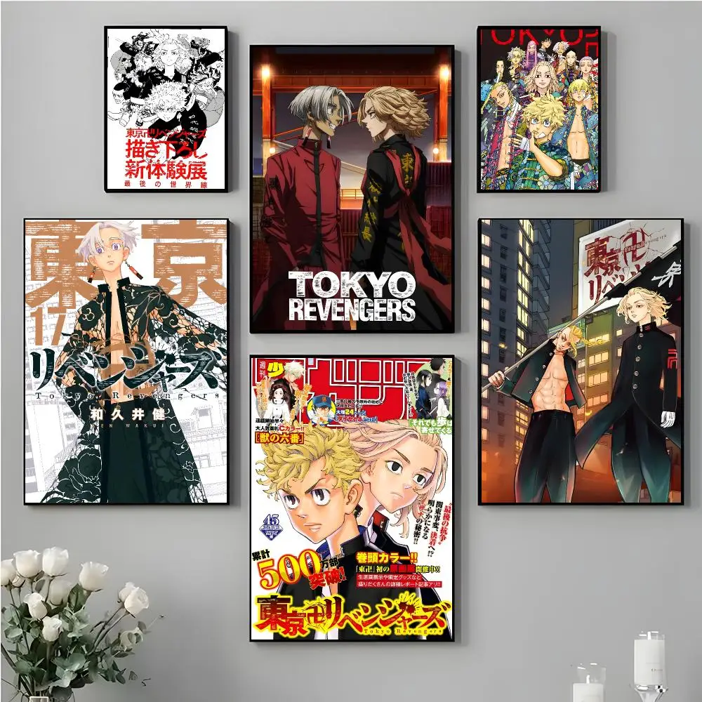 Action Anime T-tokyo Revengers Poster High-definition stickers ideal gifts for living rooms hallways