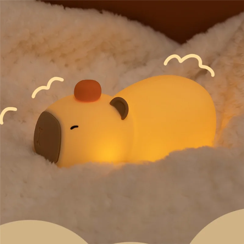 ХОРОШИЙ мультфильм Kapibara ночник подарок на день рождения атмосфера ночник общежитие настольный прикроватный ночник для сна