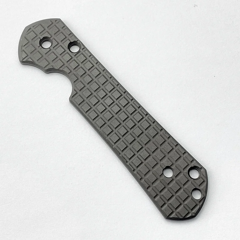 2 Patterns Titanium Alloy Fold Knife Grip Patch Scale for Chris Reeve Large Sebenza 21 Handle Replace Parts Accessories Parts