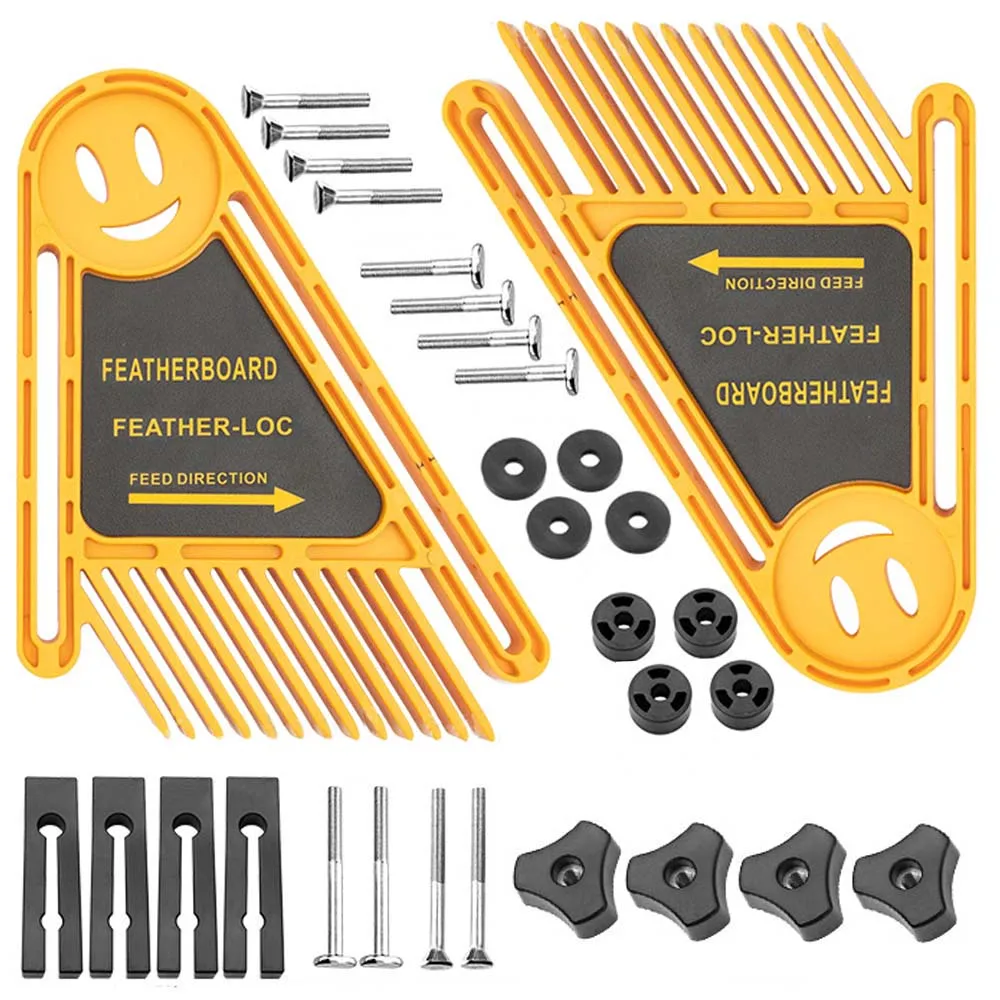 

Featherboard Srews Kit for Table Saws Band Saws Router Tables, Double Feather Boards Feather Loc Board Fences Tools Miter Gauge