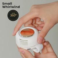 USB Hanging Neck Fan Portable Mute Mini Clip Hanging Waist Electric Fan 900mah Leafless Fan 3 Speeds for Outdoor Camping Fishing