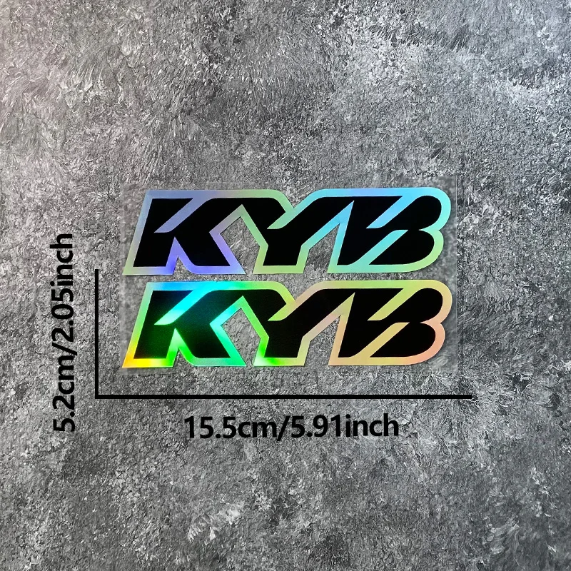 2PCS KYB Motorrad Vordergabeln Aufkleber Wasserdichte Motocross Aufhängungen Vinyl Aufkleber für KTM Yamaha Honda Suzuki Kawasaki BMW